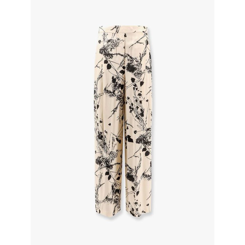 Semicouture Women Viscose Trouser With All-Over Print
